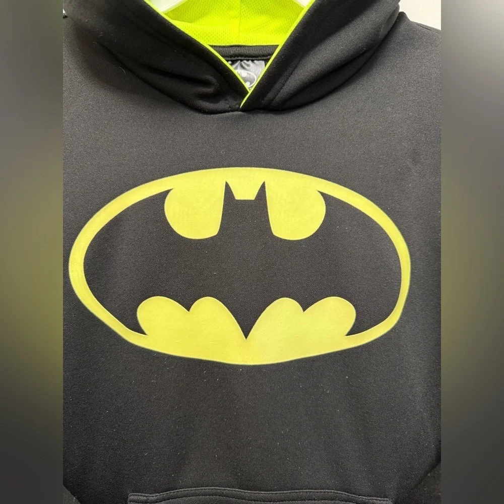 Batman Hoodie Sweat Shirt Boys Large A0120